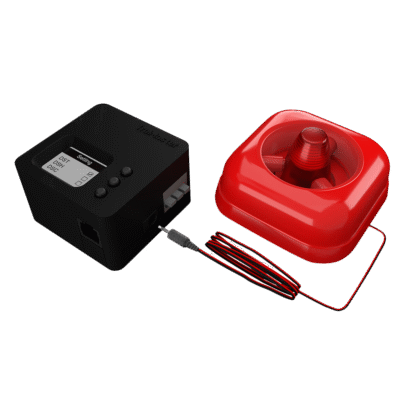 CO2 Alarm Station (audio/visual) with cable set (AS-1)