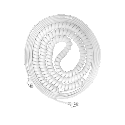 RJ12 25′ Coiled Communication Cable (ECS-10)